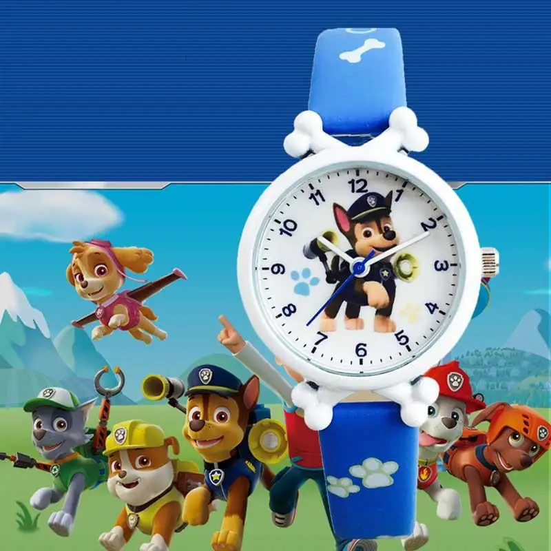 Anime Pawss Patrolss Watch Cartoon Figure Character Watch Children Digital Chase Skye Marshall Waterproof Watch Birthday Gifts