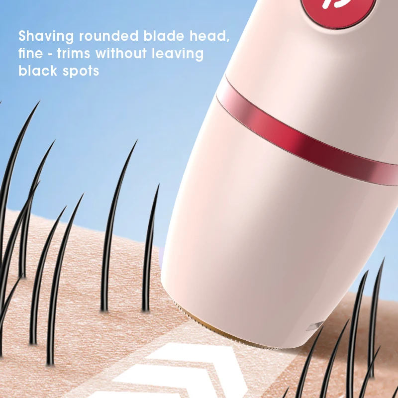 Resuxi 588 depilador elétrico 3 em 1 feminino display digital removedor de pêlos privado à prova d'água biquíni aparador de pêlos lábio barbeador