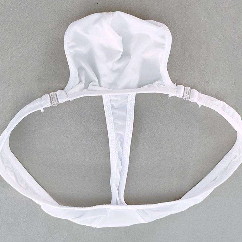 مثير رقيقة جدا الحليب الحرير ثونغ غير مرئية منخفضة الارتفاع T-الظهر g-سلسلة حزام انفصال سراويل الذكور U محدب مثلي الجنس مثير الملابس الداخلية