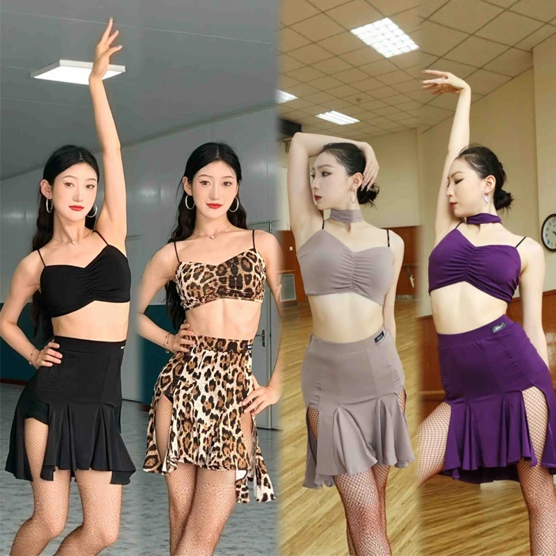 

Summer Latin Dance Clothing Women'S Latin Dance Costumes Sexy Chacha Rumba Latin Dance Competition Suits Stage Wear SL13243