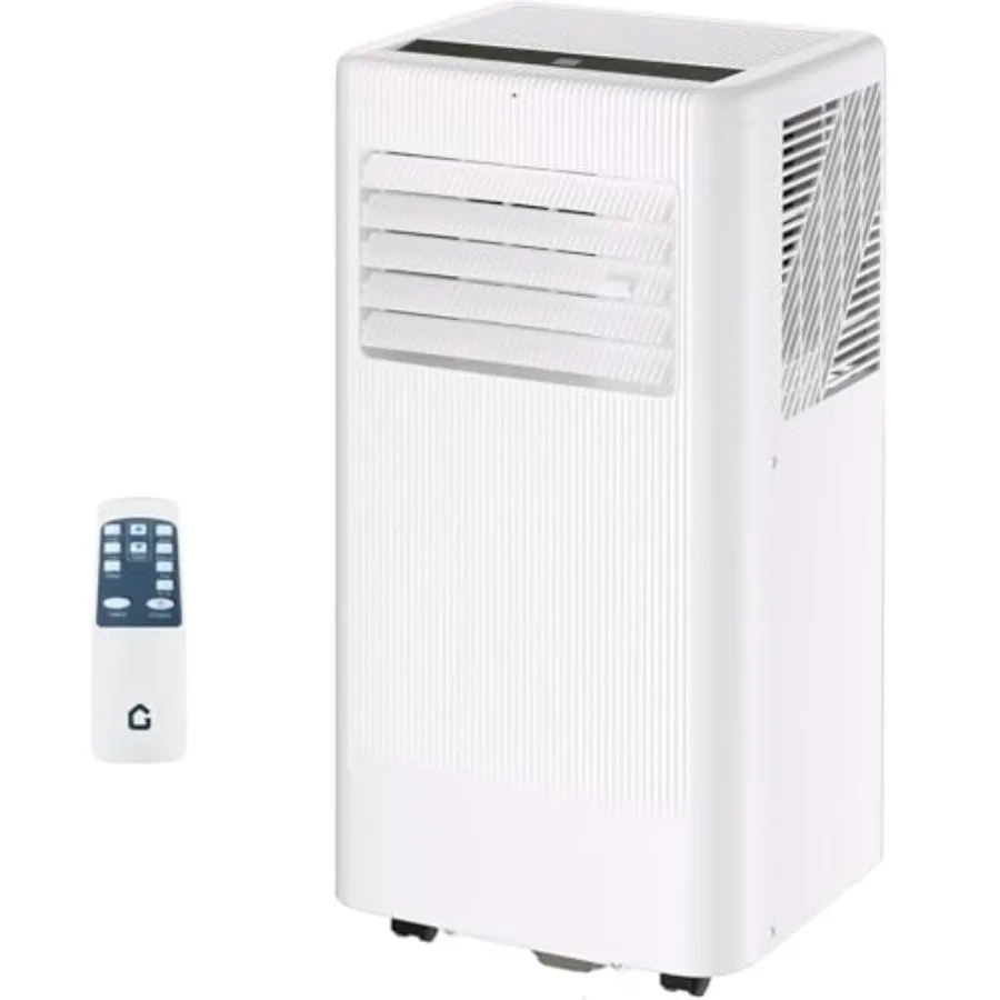 10000 BTU Portable Air Conditioner w/Dehumidifier & Fan | Cools Rooms up to 560 Sq.Ft, Remote Control, LED Display, White​​ top