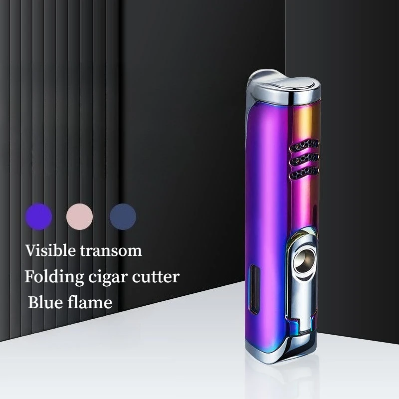 

Металлическая персонализированная ветрозащитная портативная надувная прямая зажигалка, простой высококачественный подарок, мужская зажигалка