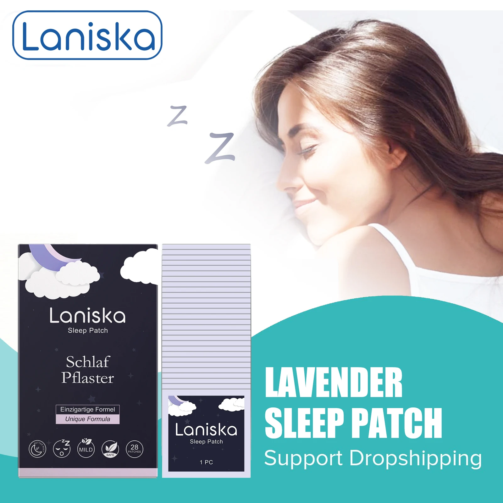 28/56/84pcs Lavender Deep Sleep Patches Relieve Insomnia Anxiety Fall Asleep Sooth Neurasthenia Decompression Sleep Aid Patch