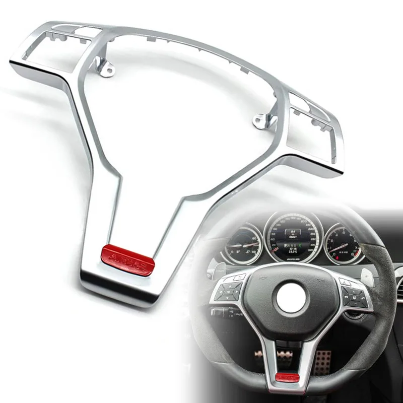 

Car Steering Wheel Panel Cover Trim Stickers Decor For Mercedes Benz A C E CLA CLS SLK Class W176 W246 W204 W212 W207 W117
