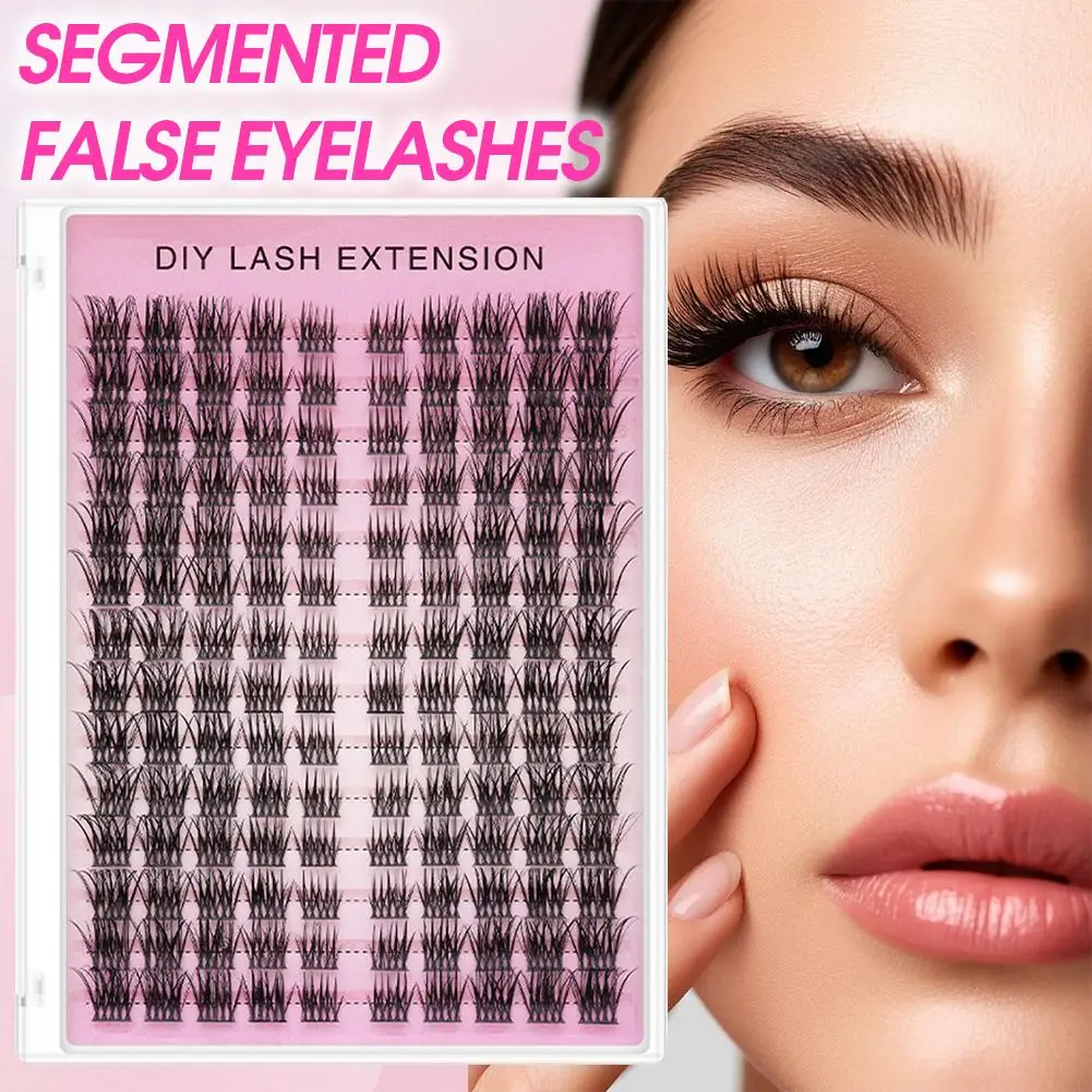 Eyelash Clusters Faux Mink Lashes Eyelash Extension Cat Fluffy Eyelashes Wispy Voluminous Clusters Eyelashes Makeup I7X2
