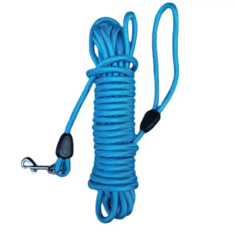 Laisse d\'entraînement pour chien en Nylon robuste, longue corde de 5M/10M/15M, rappel de ligne de suivi des animaux de compagnie, pour entraînement