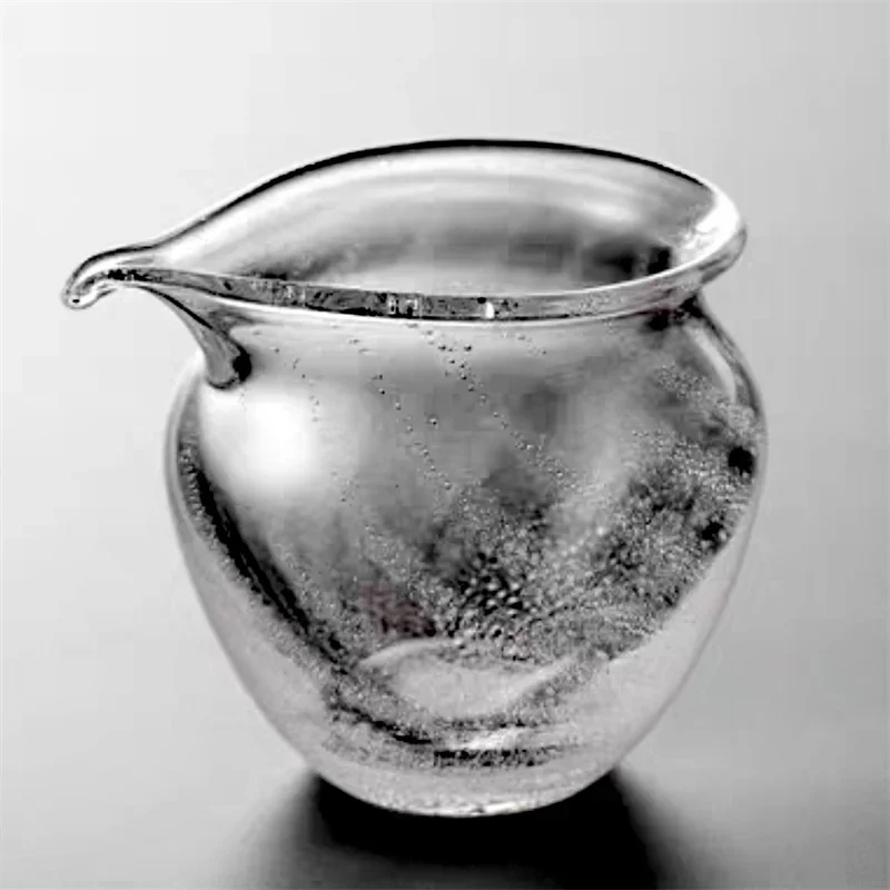 Japanese Style 200ML Air Bubble Thicken Glass Fair Cup Tea Pitcher Ceremony Cup Chahai Kung Fu  Set Accessories