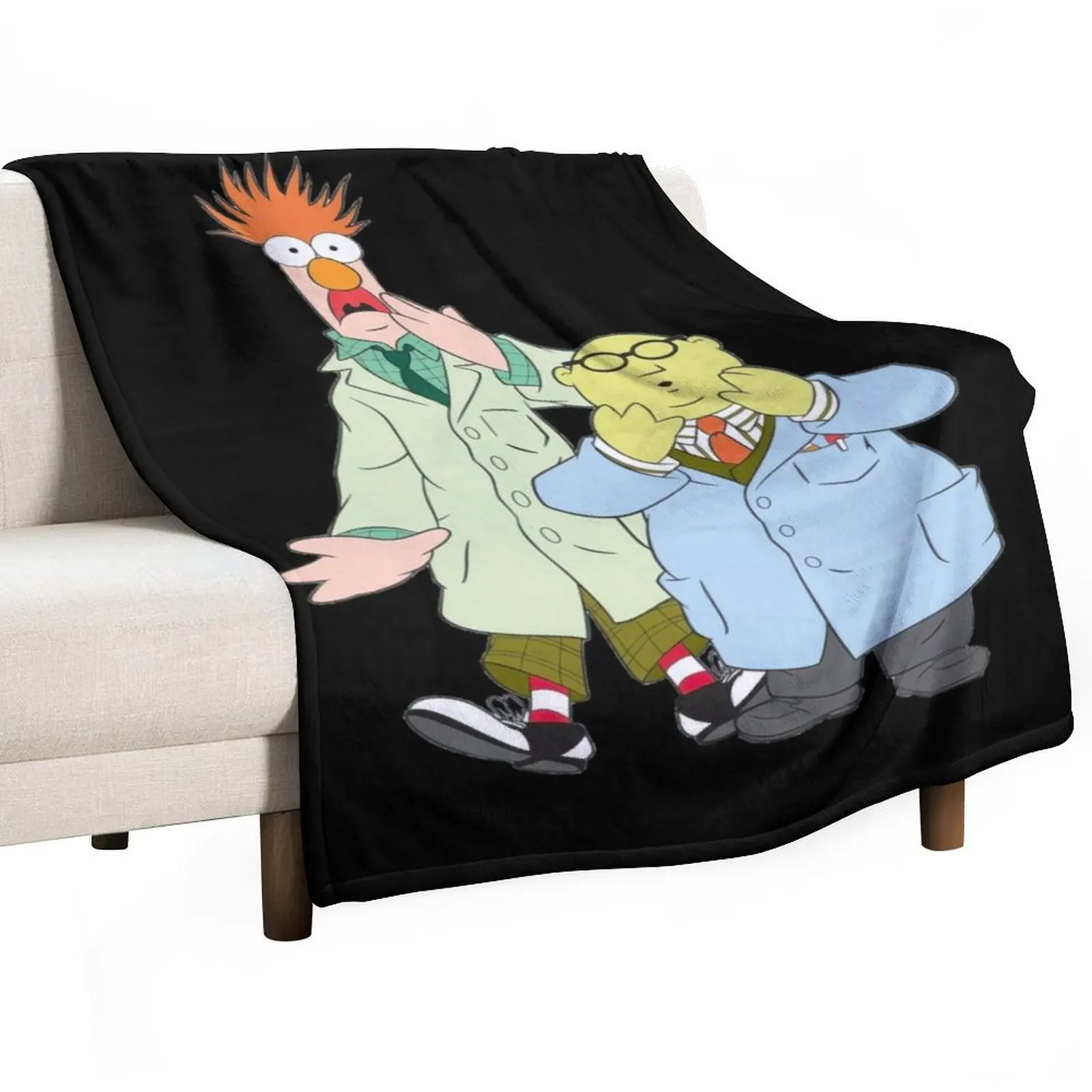 Beaker and Dr. Bunsen Honeydew The Muppets Show Throw Blanket Extra Large Throw Flannels Blankets