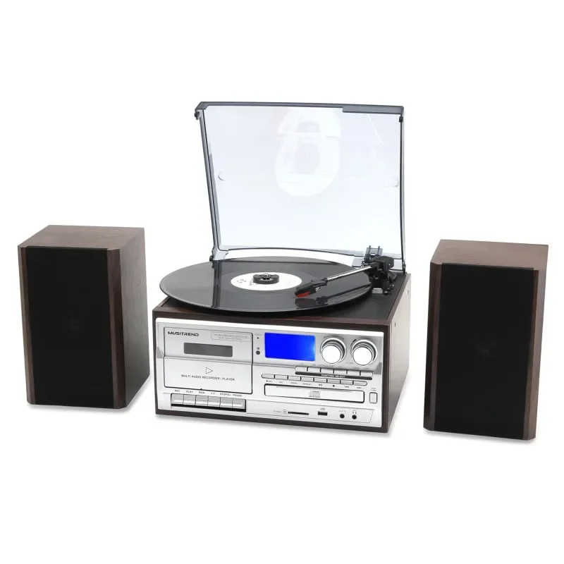 Latest 2024 model external phonograph speaker Phonograph records with  speakers vinyl recorder player  tape play