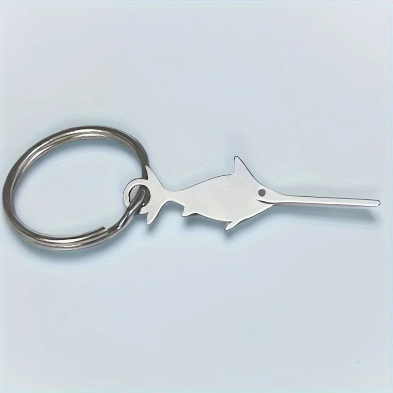 1Pc 304 stainless Steel Swordfish SIM Ejector Tool,Creative Phone Card Ejector,Creative Keychain,SIM Card Pin,Backpack Pendant view 6