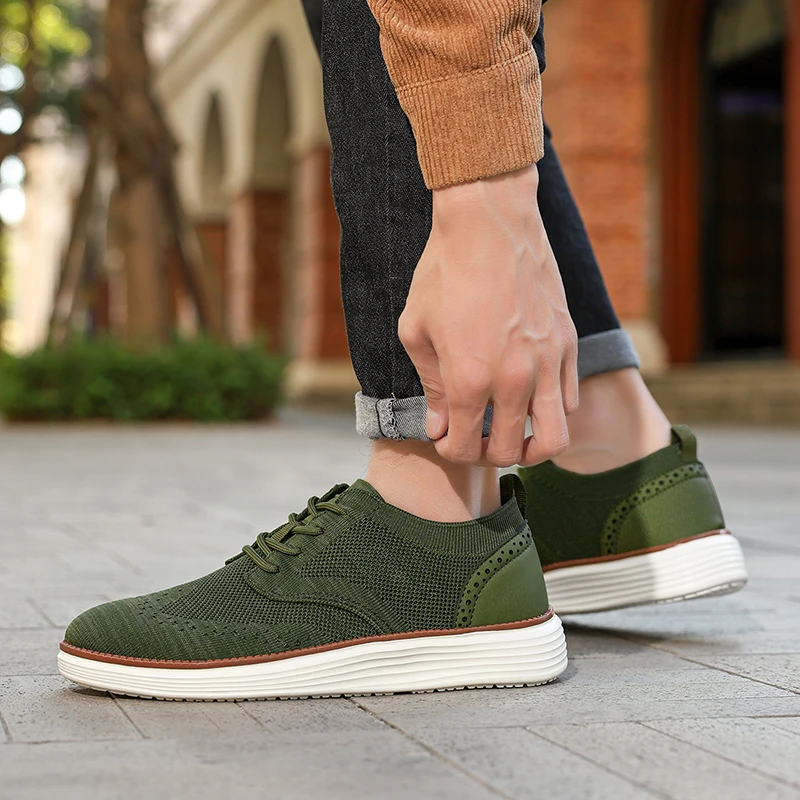 أحذية رياضية كاجوال للرجال بلون سادة، أحذية رياضية خفيفة الوزن قابلة للتنفس، أحذية رياضية عصرية للمشي، أحذية مسطحة سهلة الارتداء