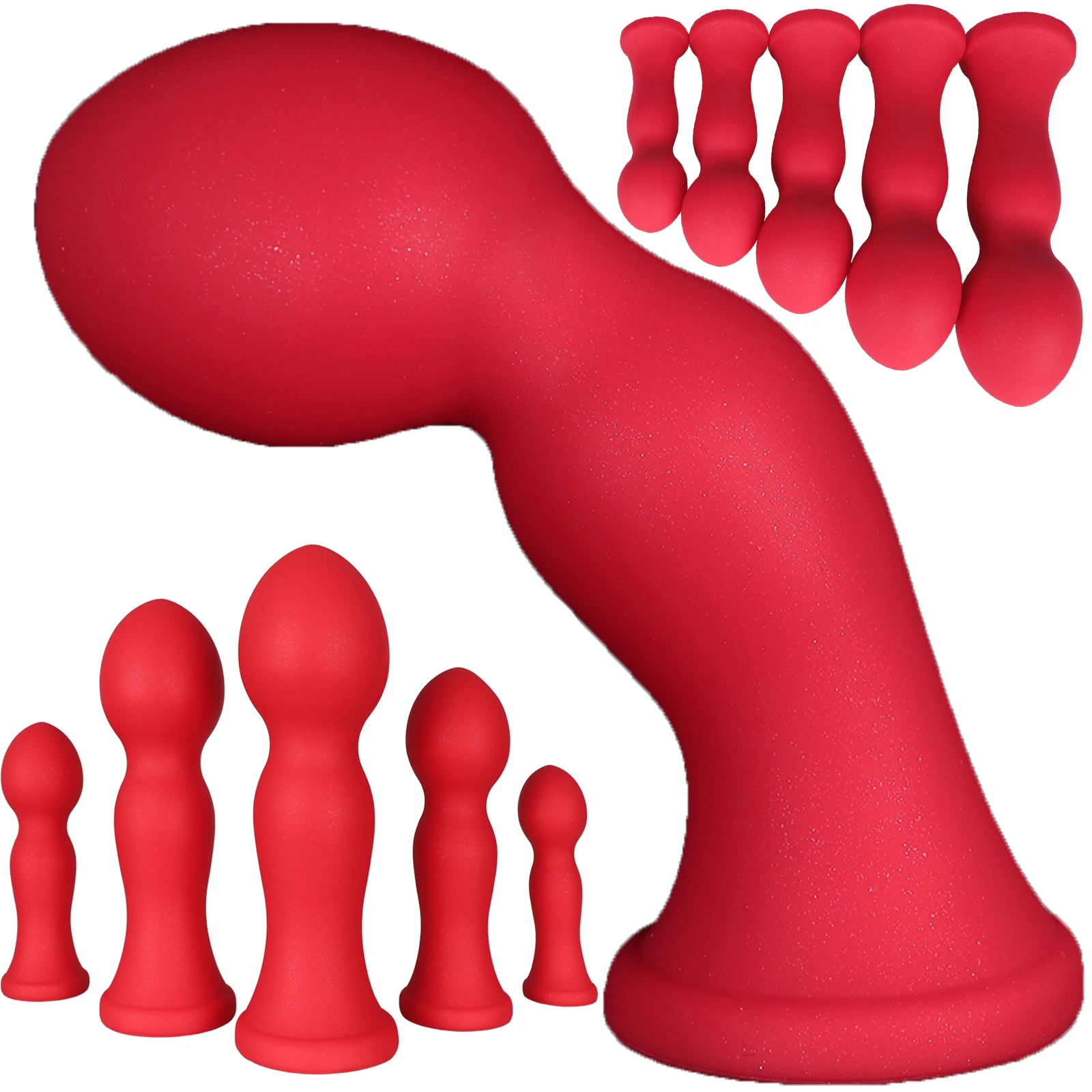 4.4-8.4cm Huge Anal Plug Sex Toys For Women Men Anal Dildo Silicone Anal Beads Butt Plug Anal Dilatation Gay Prostate Massage 18
