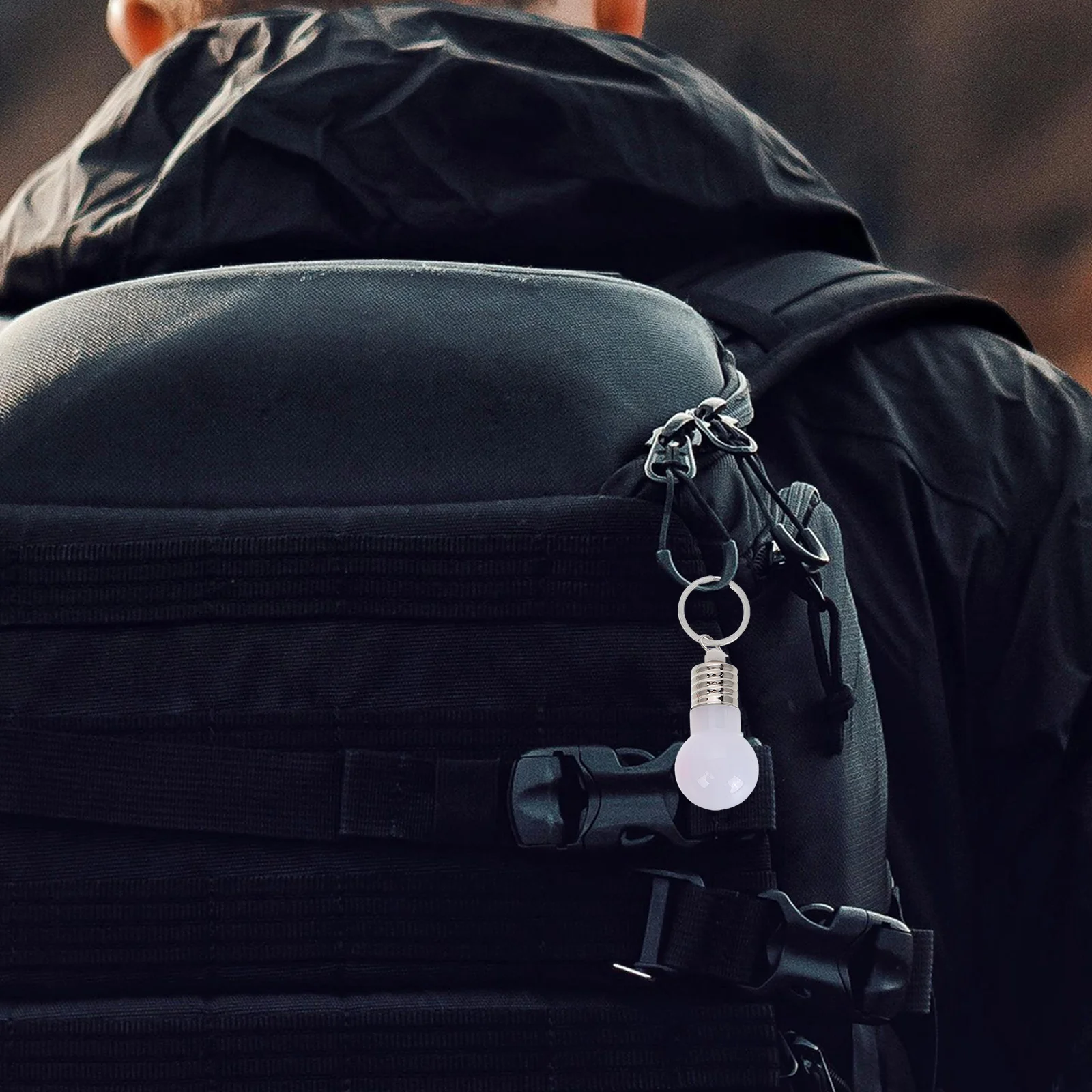 21pcs Glowing LED Bulb Keychain Mini Light Lamp Torch Keyring Luminous Sound Cute Bag Pendant Backpack Ornament