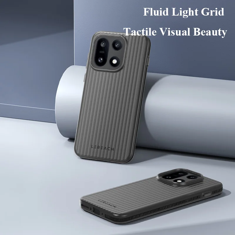 

LR For OnePlus 15 5G TOC ICICLE Case Micron-Level Frosted 3D Anti-Slip Side Grips Protection Cover Phone Case