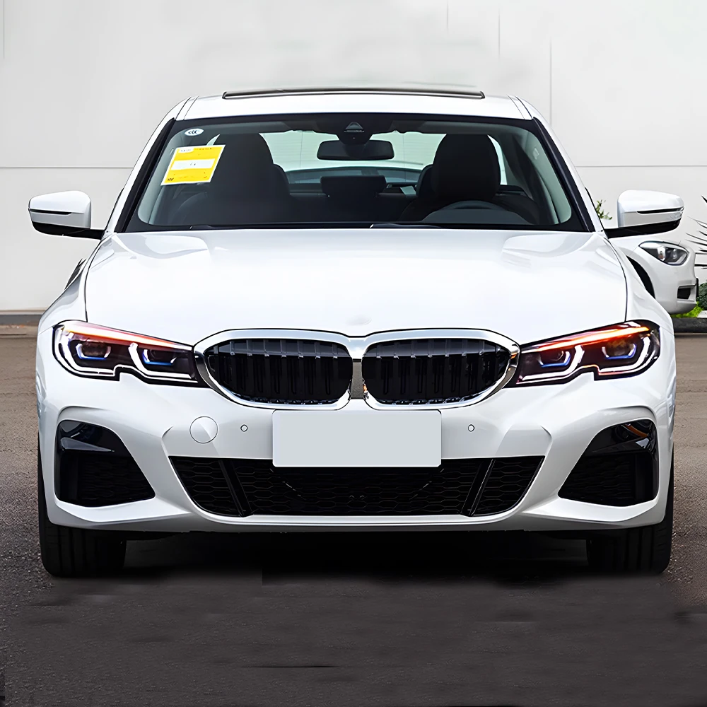 For BMW 3 Series G20 G28 2020-2022 LED Auto Headlights Assembly Upgrade DRL Flashing Projector Lens 100W Wattage Accessory