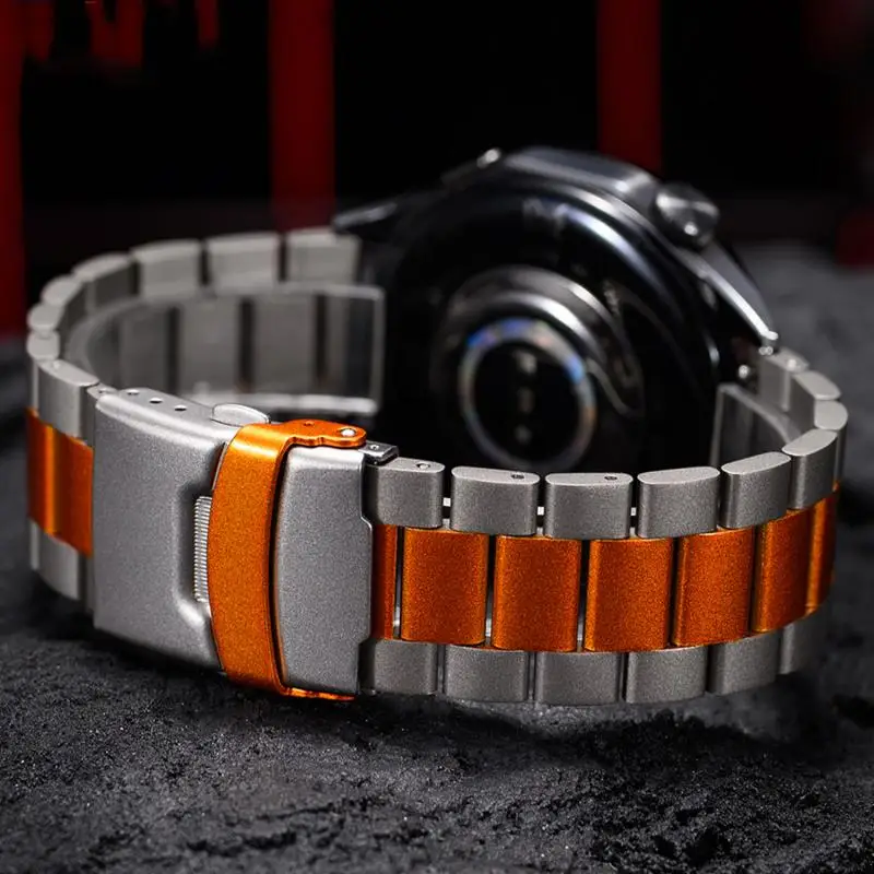 22 مللي متر حزام من الفولاذ المقاوم للصدأ ل الأحفوري GEN 6 5 5e 44 مللي متر/GEN 5 LTE 45 مللي متر حزام الساعات ل الأحفوري Gen 5 جوليانا غاريت كارلايل HR حزام