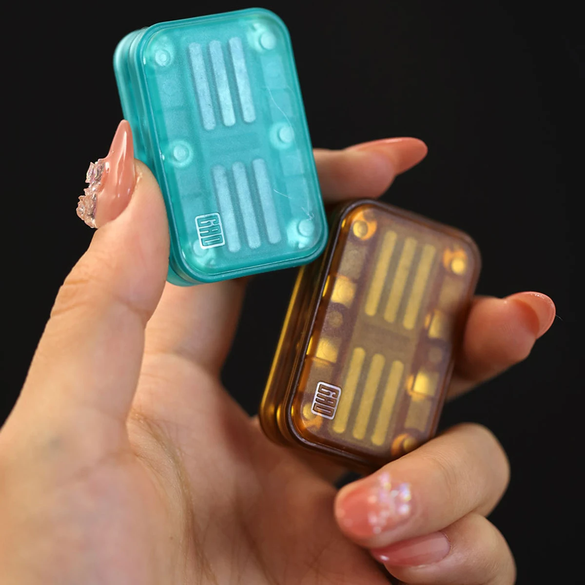 GAO Studio PEI Magnetic Push Slider Cube Infinite Bit Magnetic Push Paragraph Dump Decompression EDC Fidget Toys For Adult Gifts