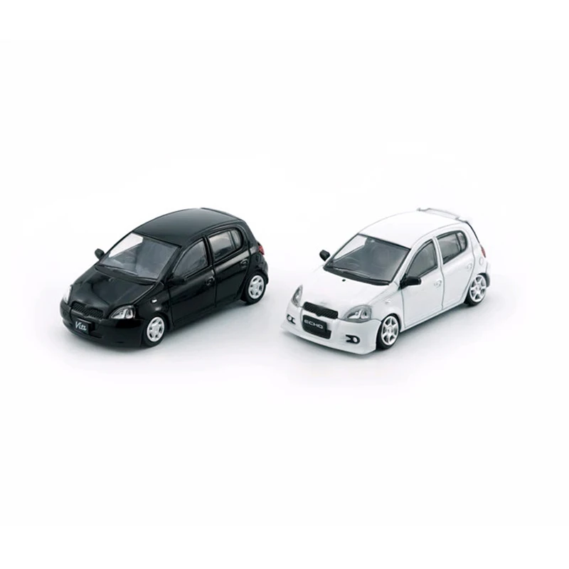 BM Creations 1:64 ToyYotaA 1998 Yaris Echo Vitz Diecast Alloy Toy Cars Simulation Model For Collection gift