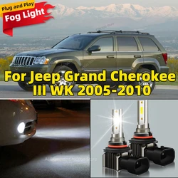 2X NEW Car Fog Lights LED Replacement Bulbs 80W Plug and Play For Jeep Grand Cherokee III WK 2005 2006 2007 2008 2009 2010