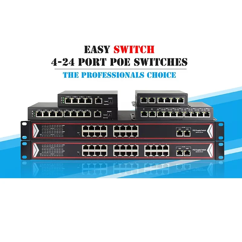 8channel 48V smart rj45 POE switch