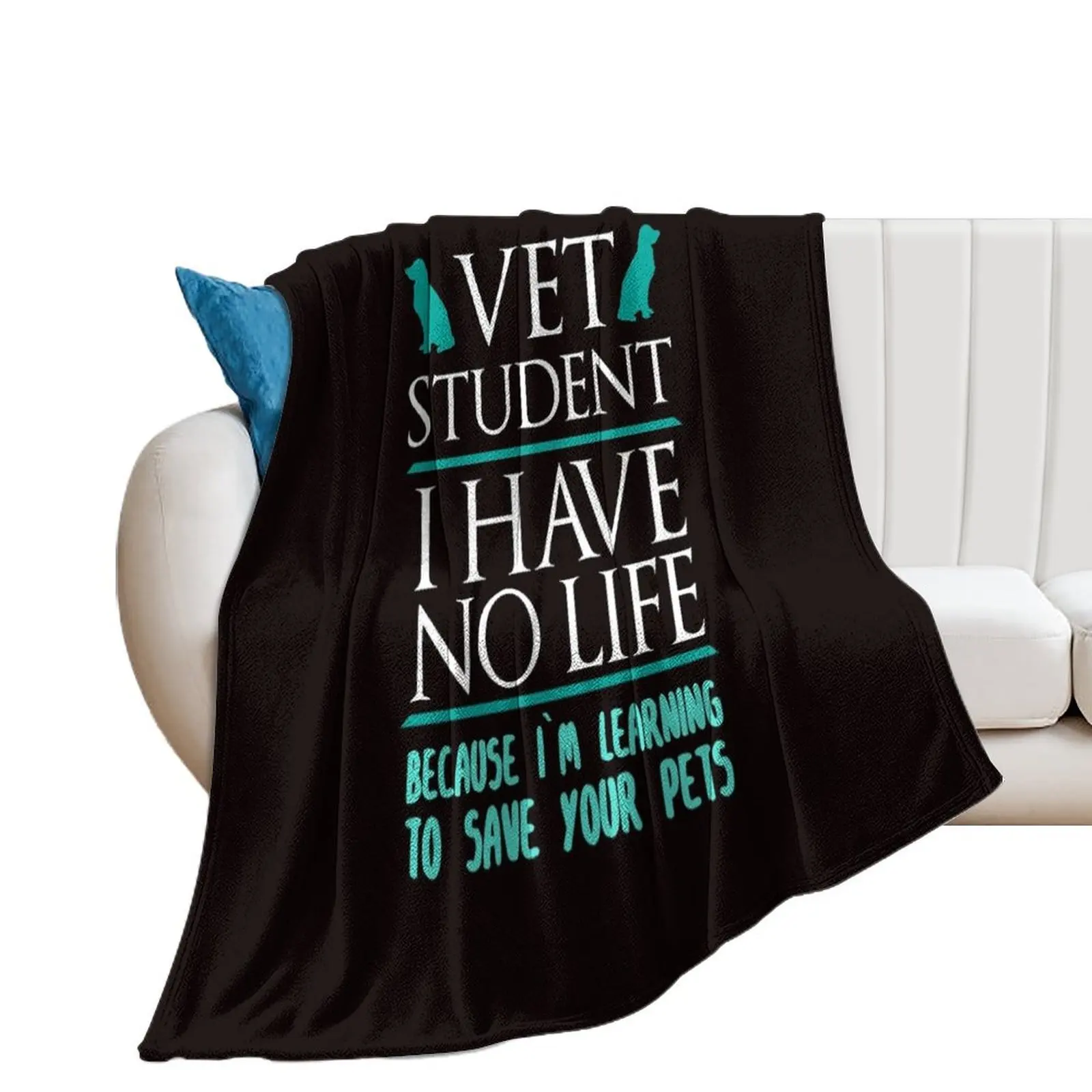 Vet Student Gift Medical Pet Helper Student Throw Blanket Thin warm for winter Blankets