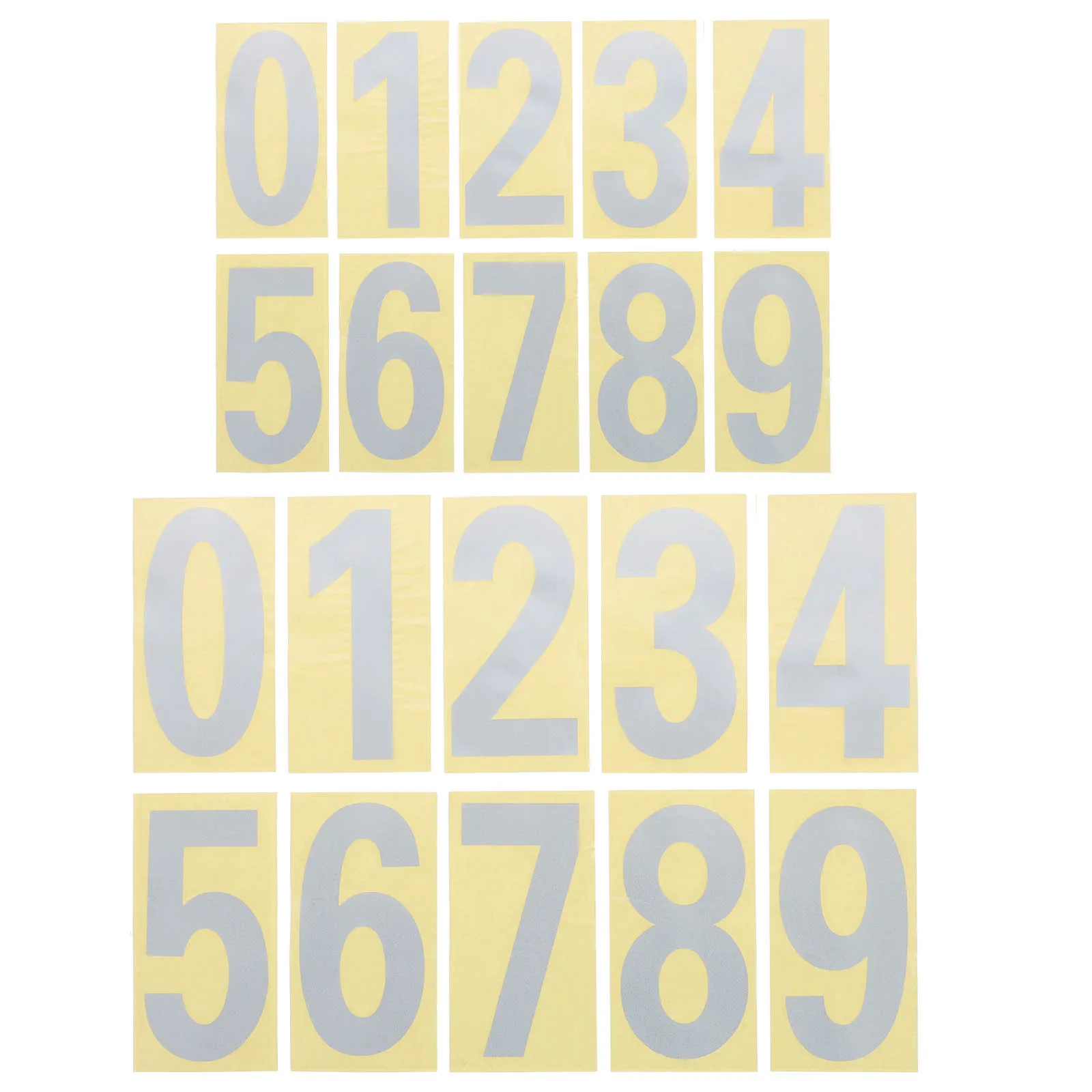 

5 Sets Digital Stickers Waterproof Vinyl Reflective Mailbox Numbers Self Adhesive Outdoor Decal Easy Durable Compact Lightweight