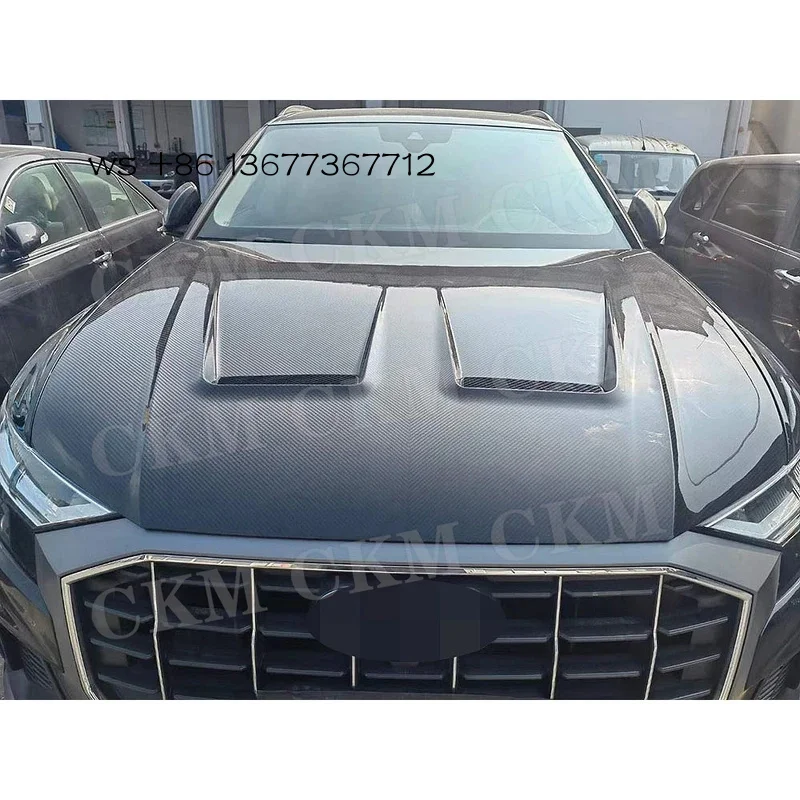 

Factory hot salesCarbon Fiber Body Kits Car Front Hood Vent Cover Accessories for Q8 SQ8 RSQ8 2019-2023 Engine Bonnets