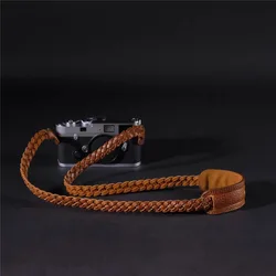 Camera Neck Strap Leather Vintage Braided Digital Lanyard DSLR Leica Fuji Micro Single Shoulder Strap Camera Accessories