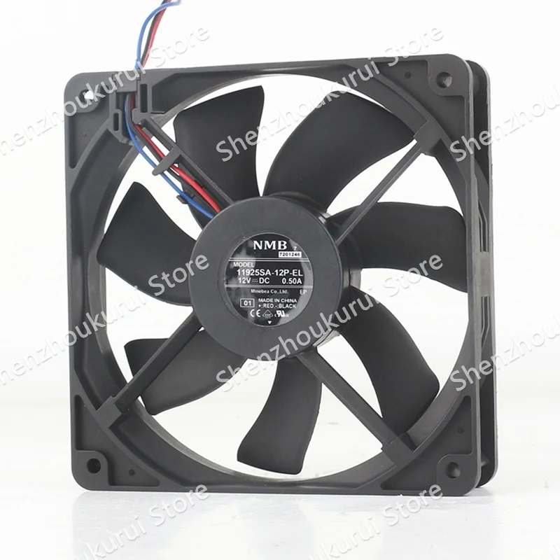 NMB 11925SA-12P-EL abinet chassis High air capacity 12025 0.50A Cabinet Cooling Fan 12V 3-wire 12CM Cooling Fan