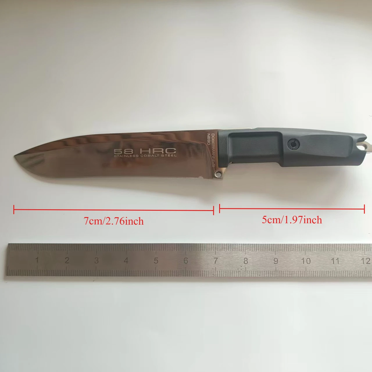 EX DOBERMANN IV，High-Hardness  Surface Outdoor Camping Tool Jungle Survival Fixed Blade Portable Equipment with Protective Cover