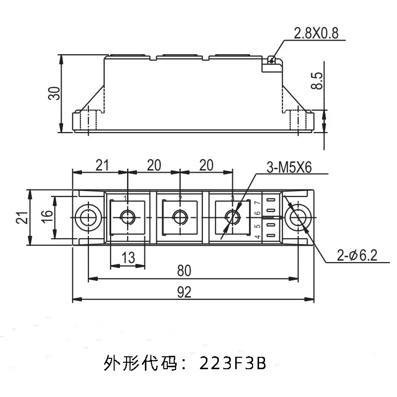 MTC110A 223F3B Thyristor Module