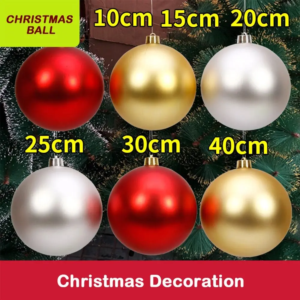 

Festive Ornament 15CM Christmas Ball Matte Finish Ball Shape Christmas Decoration Matte Ball New Year Season