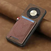 Honor Magic6 Lite Magic 7 Pro 5G Magnet Leather Card Case Lens 360 Protect Back Capa Magic 6 Lite Magic7 Pro X9B X9C Funda