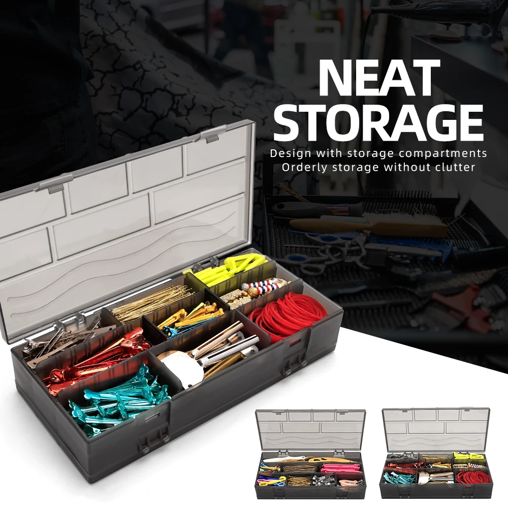 

Barber Shop Styling Tools Storage Case Portable Women's Hair Clip Headband Comb Box Fashion Jewellery Display Storage Tray