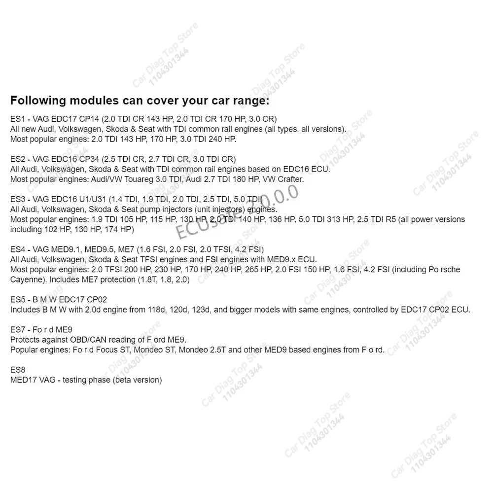 2025 رائجة البيع ECU Safe 2.0 أداة تشخيصية برنامج أداة تشخيصية للسيارات والشاحنات لبرمجة ecu برنامج ECUSafe 2.0