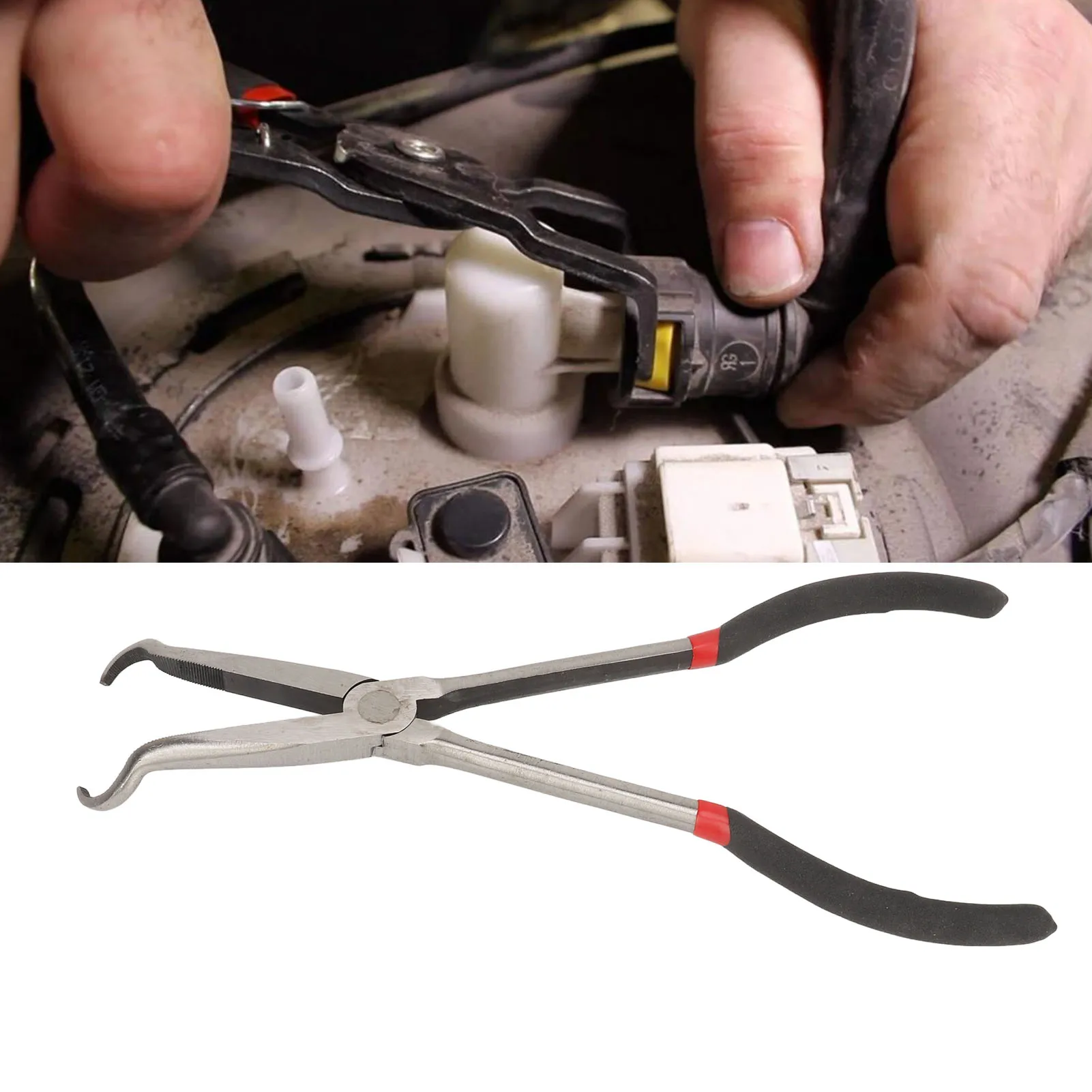 11 Inches Electrical Disconnect Pliers Long Spark Plug Removal Electrical Connect Disconnect Pliers for Vehicle