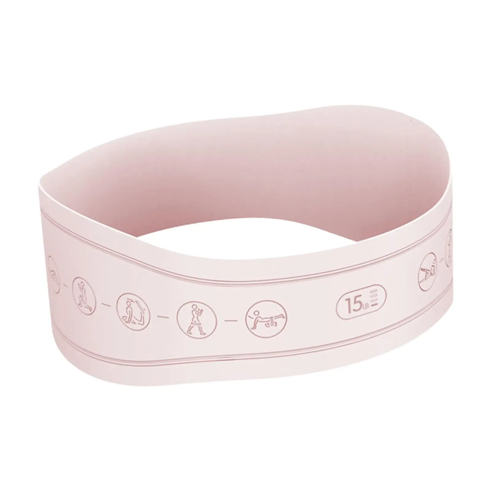 Resistance Band Assistance Loop Anti Slip Yoga Band Workout Band for Legs Working Out Women Men Strength Training Powerlifting