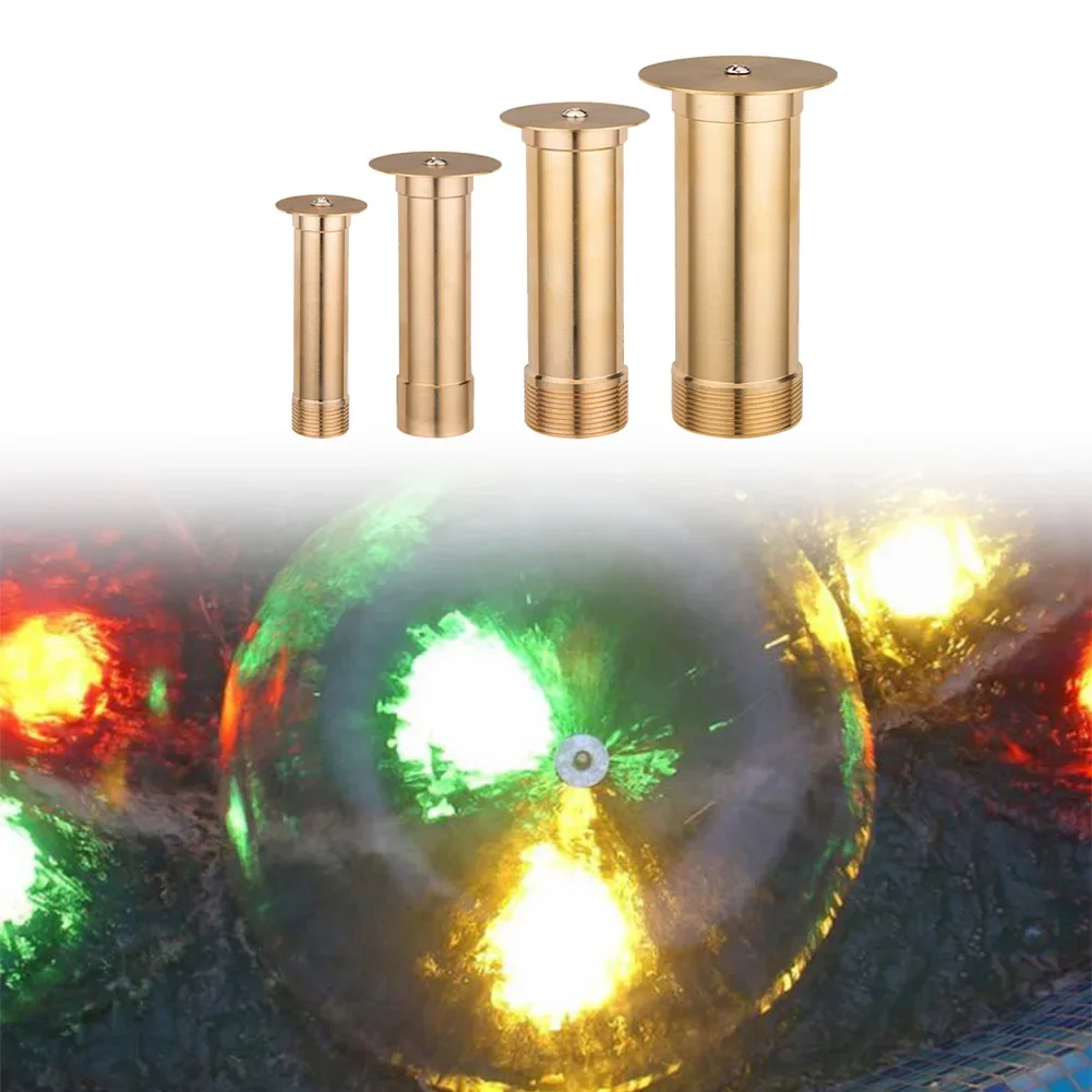 Brass Bell Fountain Nozzle Display Mushroom Water Spray Sprinkler Garden Pond Brass Bell Fountain Nozzle Display Mushroom