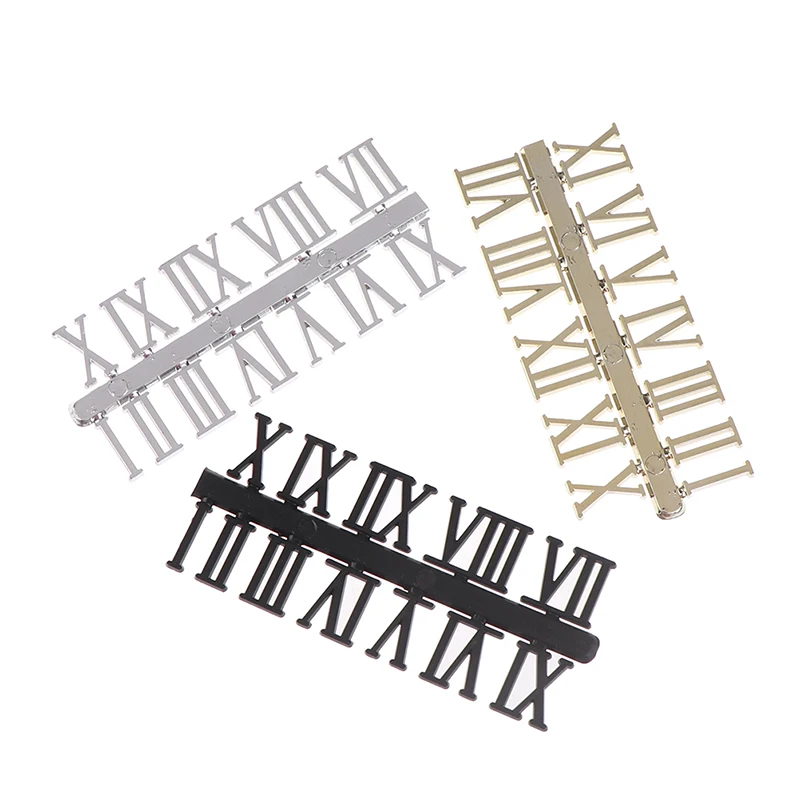 2024  1 Set Roman Numerals Or Arabic Numerals Clock Accessories For Quartz Clock Dial Repair DIY Clock Replacement Mechanism