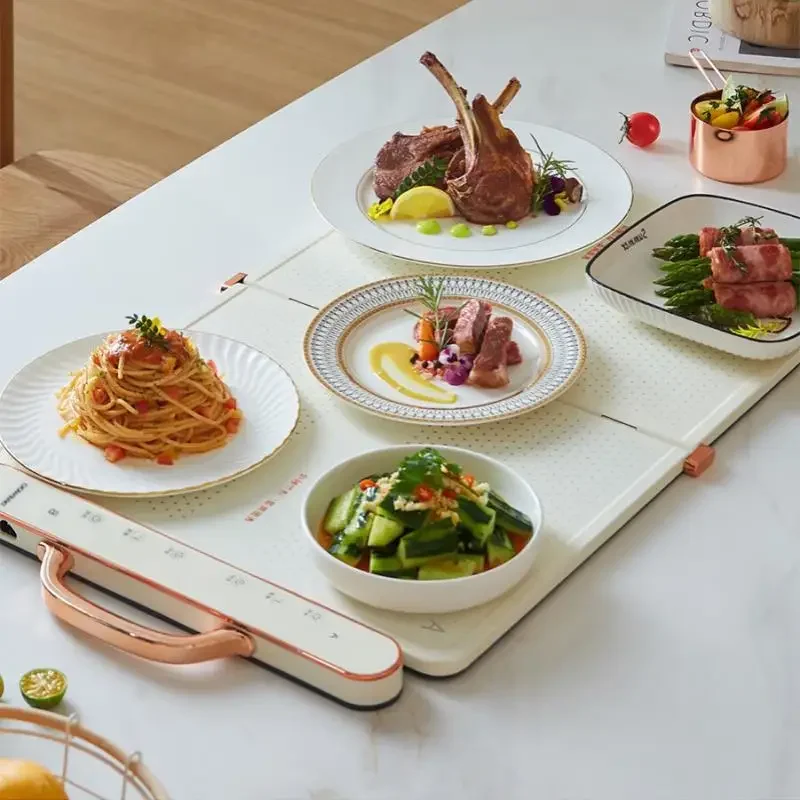 Podgrzewacz do potraw elektryczny DAEWOO 695x420x26mm 360W 220V składany talerz do podgrzewania żywności wielofunkcyjny podgrzewacz mata na stół żywności