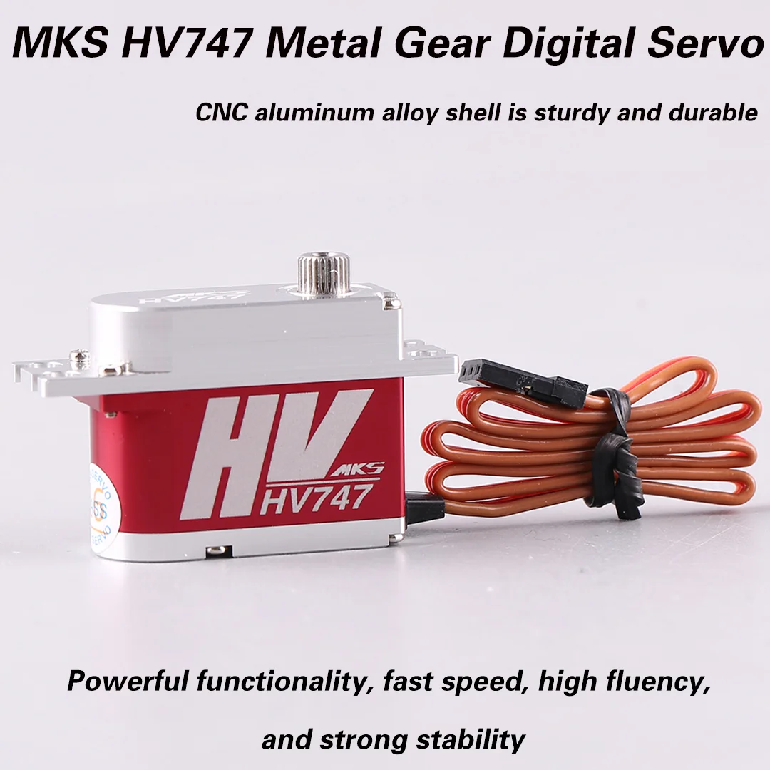 

MKS HV747 Digital Servo for Model Aircraft All Metal CNC Shell High Precision Remote Control Servo