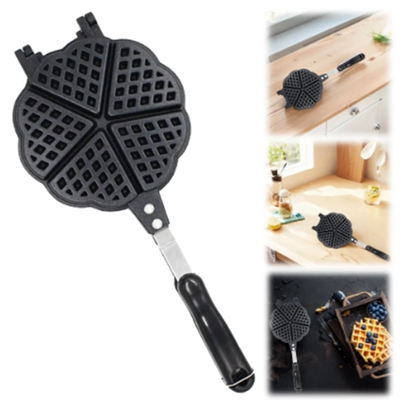 Waffle Pan Non-Stick Waffle Pancake Baking Barbecue Oven Mold Waffles Maker Waffle Pancake Griddle Pan