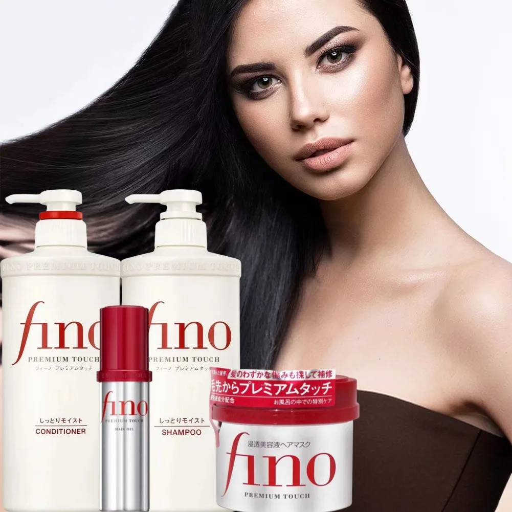 

Fino Moisturizing Hair Conditioner Set Oil Control Fluffy Shampoo Penetrate Hair Core Japan Original Silver Diamond Hair Mask