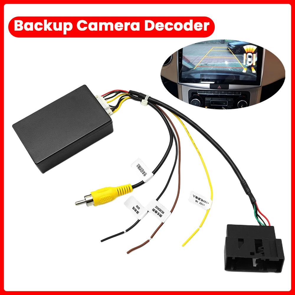12V Rückfahrkamera Adapter RGB Zu AV Backup Kamera Konverter Rückfahrkamera Signal Konverter für VW RCD510 RNS510 RNS315