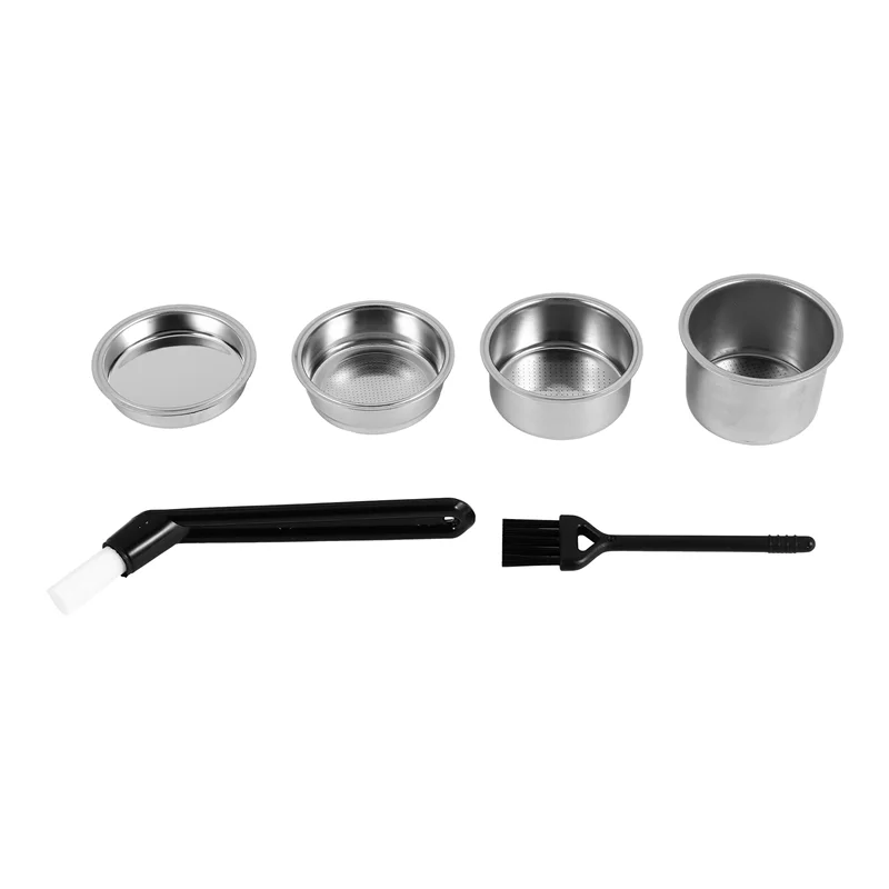 Cesta de filtro de EAS-51Mm, taza de 1/2/4 para portafiltro Espresso sin fondo, Compatible con máquina de café Delonghi,Breville de 51Mm