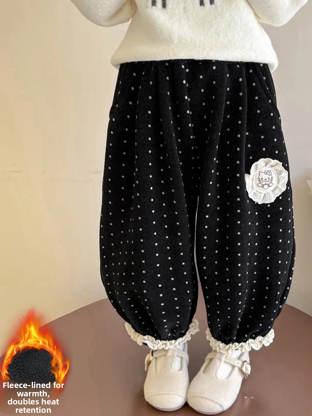 

Брюки-фонарики с цветочным принтом для девочек, повседневная удобная одежда для маленьких девочек, модные детские свободные спортивные штаны на осень-зиму