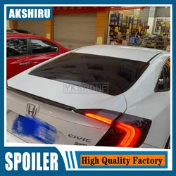 Pasuje do Honda Civic 2016 2017 2018 2019 2020 tylny Spoiler bagażnika wysokiej jakości materiał ABS podkład kolor samochodu ogon skrzydło dekoracji