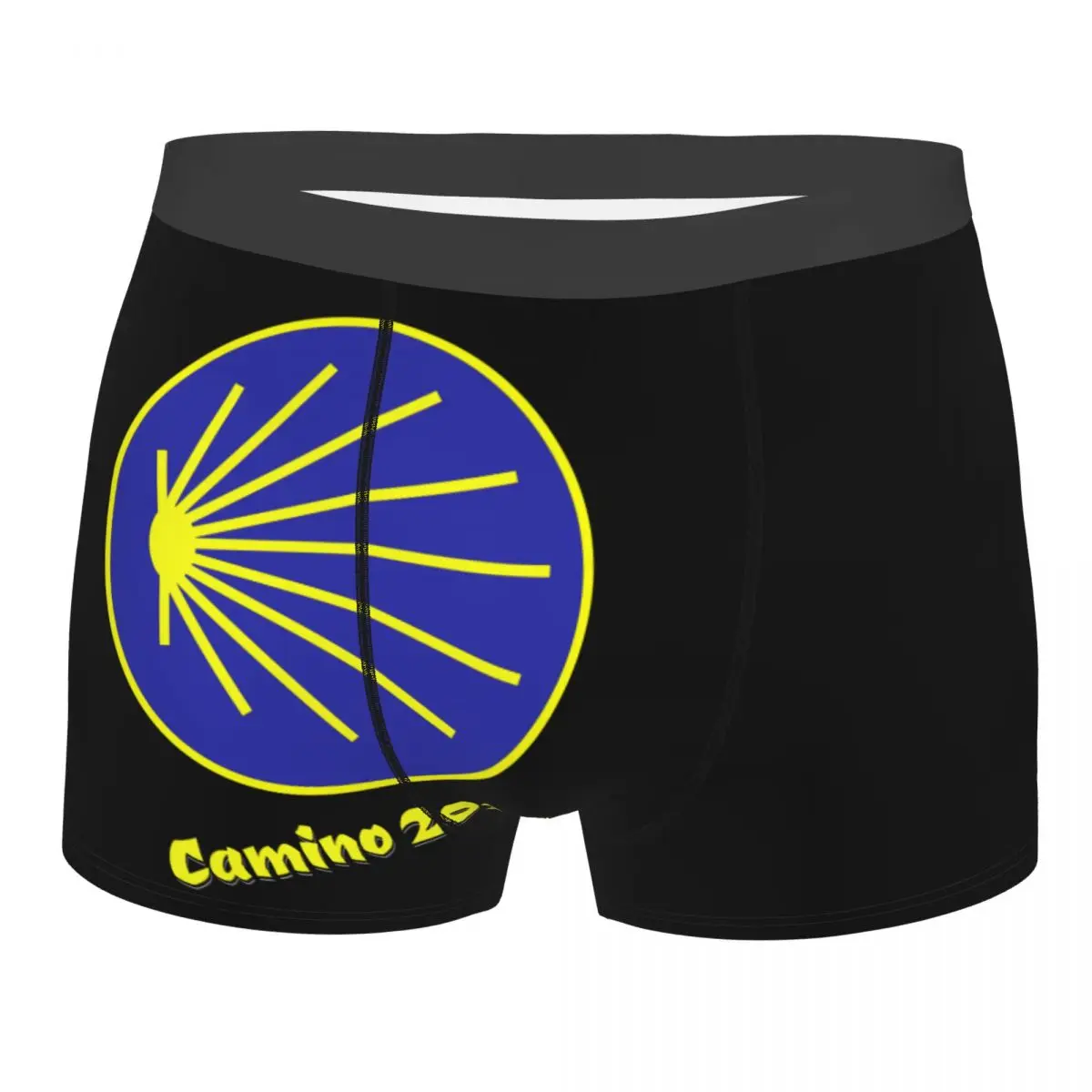 Custom Camino De Santiago Scallop Shell Boxers Shorts Mens Way Of Briefs Underwear Fashion Underpants