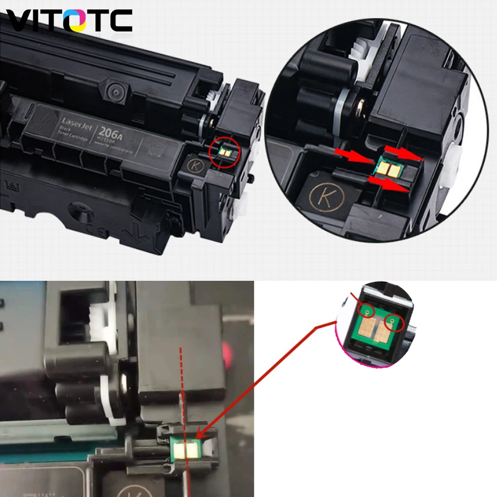 207A 207X W2210 W2211 W2212 W2213 Toner Cartridge Chip For HP Color LaserJet M255dw M255nw MFP M282nw M283cdw M283fdw M283fdn