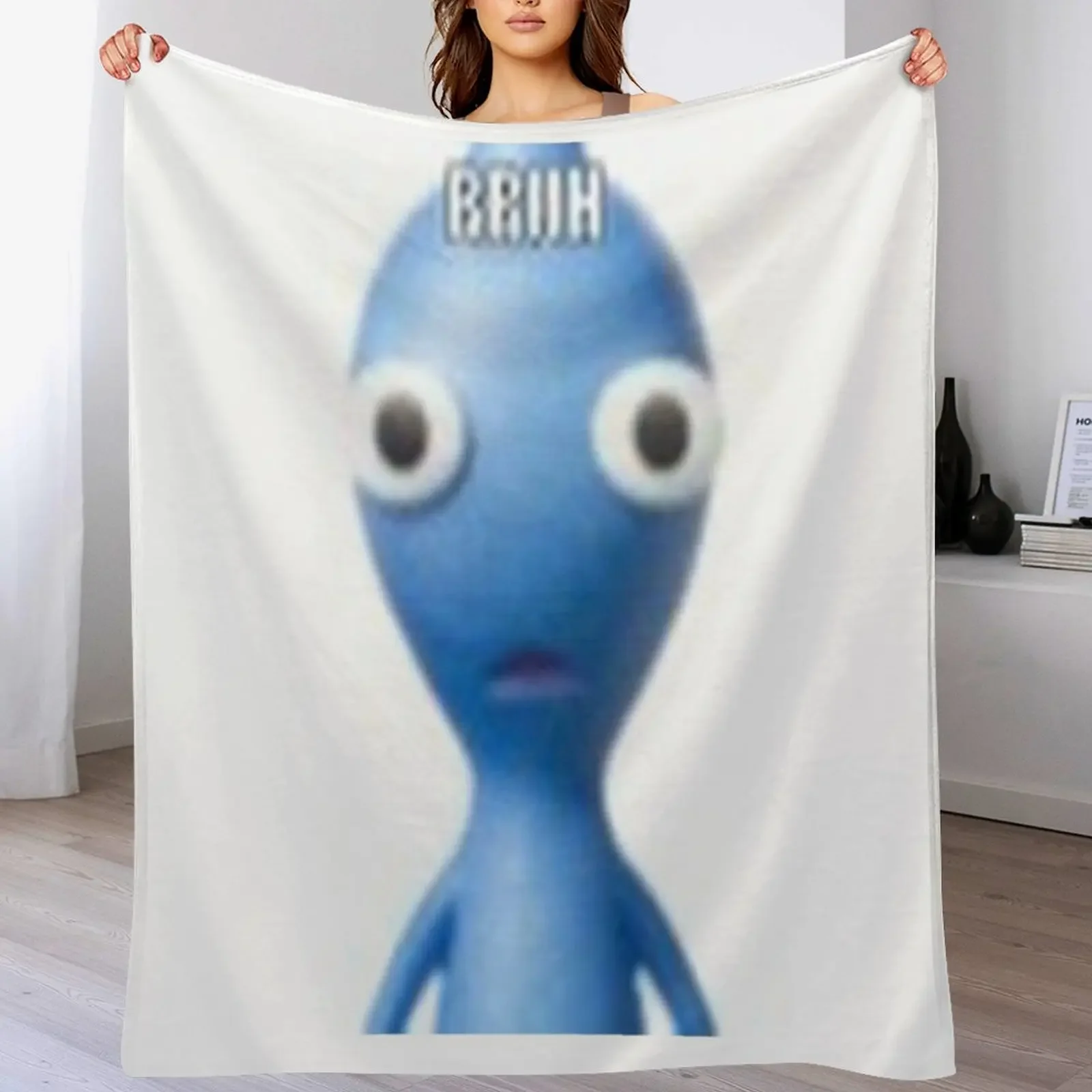 

BRUH Pikmin 2 Throw Blanket Soft Plush Plaid Single Cute Plaid Luxury Thicken Blankets